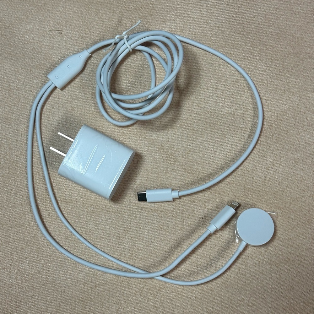 For Apple Watch iWatch SE 7 6 5 4 3 2 iPhone USB C Magnetic Charger Cable Block